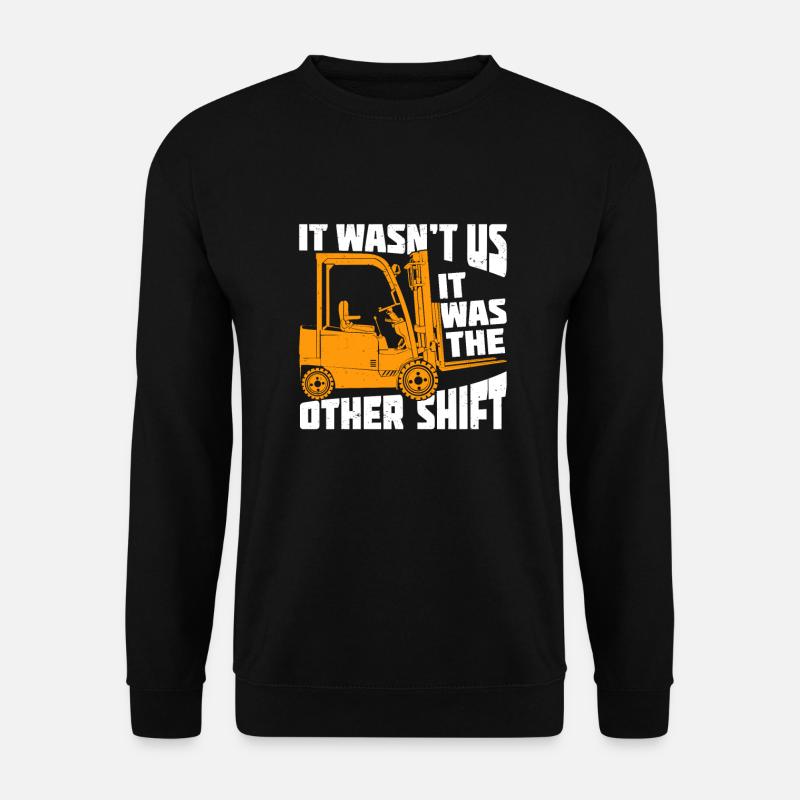 Gabelstapler Logistik Gabelstaplerfahrer Geschenk - Unisex Pullover - Schwarz
