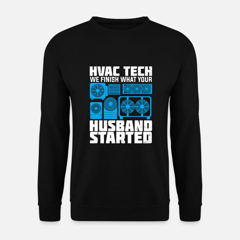 Klimatechnik Job Beruf Klimatechniker Geschenk - Unisex Pullover - Schwarz