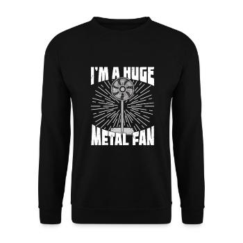 Heavy Metal Festival musique musiciens cadeau - Sweat-shirt Unisexe - noir - Devant - Alina (178cm) & Michal (187cm)