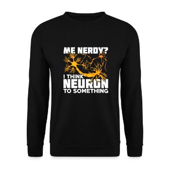 Neuroscience Neuroscientist Gift - Unisex Sweatshirt - black - Front - Alina (178cm) & Michal (187cm)