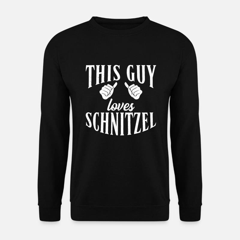 This Guy loves Schnitzel - Unisex Sweatshirt - black
