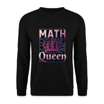 Math Queen - Unisex Pullover - Schwarz - Vorne - Alina (178cm) & Michal (187cm)