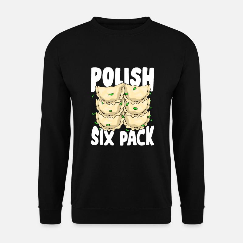 Lustiges Pierogi Piroggen Polnische Küche Geschenk - Unisex Pullover - Schwarz