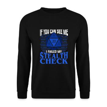 Cadeau de Stylo et Papier RPG - Sweat-shirt Unisexe - noir - Devant - Alina (178cm) & Michal (187cm)