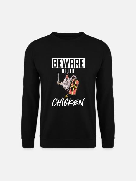 Beware of the Chicken - Unisex Sweatshirt - black