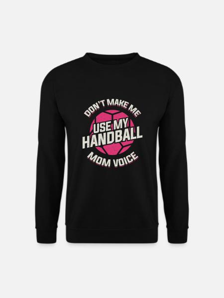 Handball Mama Handballer Mutter Geschenk - Unisex Pullover - Schwarz
