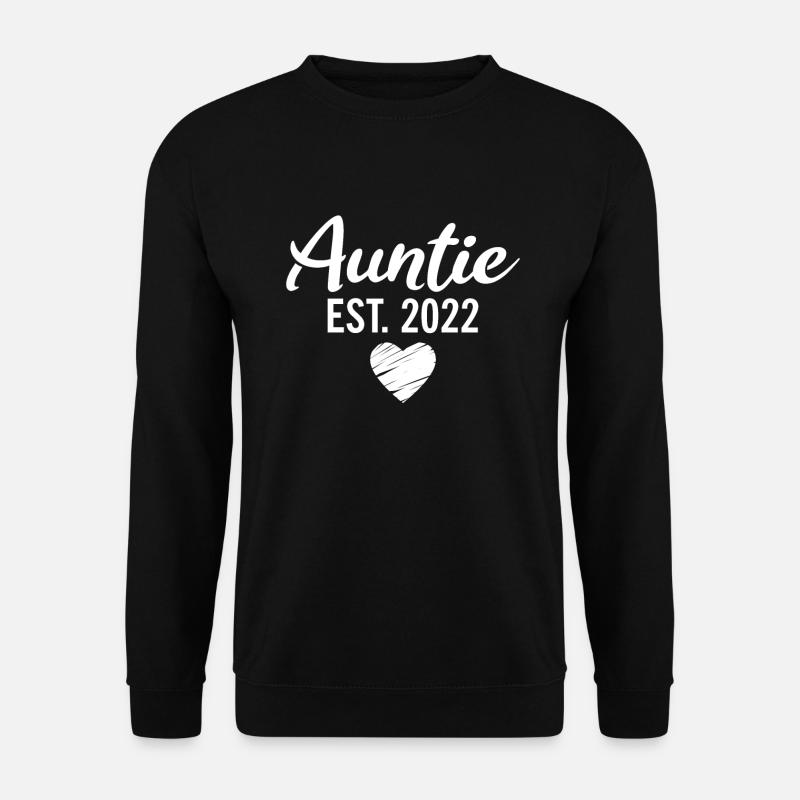 Auntie EST. 2022 - Unisex Sweatshirt - black