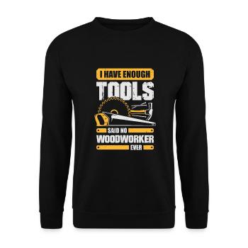 Outil de menuiserie Carpenter Cadeau - Sweat-shirt Unisexe - noir - Devant - Alina (178cm) & Michal (187cm)