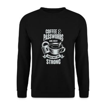 Information Security Officer Gift - Unisex Sweatshirt - black - Front - Alina (178cm) & Michal (187cm)