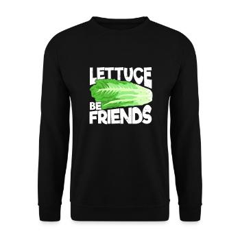 Jardin Jardinage Laitue Gardener Cadeau - Sweat-shirt Unisexe - noir - Devant - Alina (178cm) & Michal (187cm)