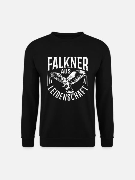 Greifvogel Falkner Leidenschaft Falkner Geschenk - Unisex Pullover - Schwarz
