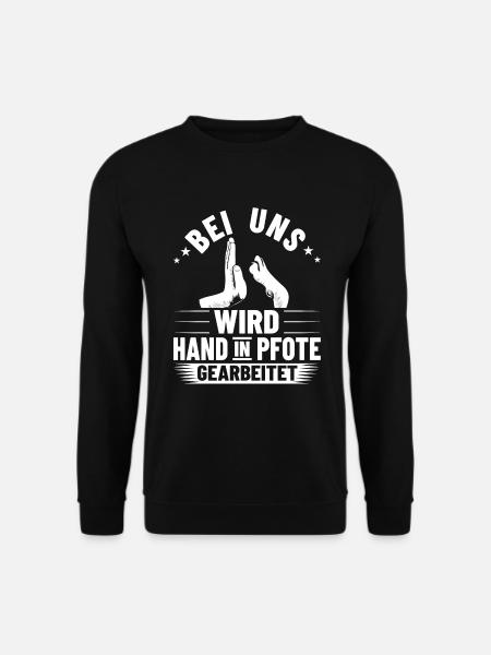 Hundetrainerin Hand Pfote Hundetraining Bekleidung - Unisex Pullover - Schwarz