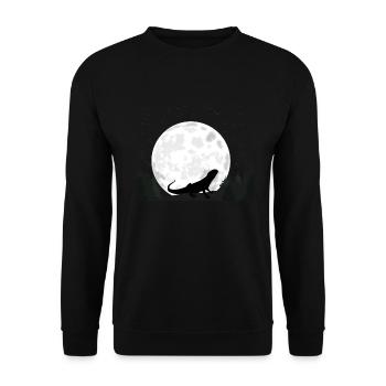 Bartagamen - Unisex Pullover - Schwarz - Vorne - Alina (178cm) & Michal (187cm)