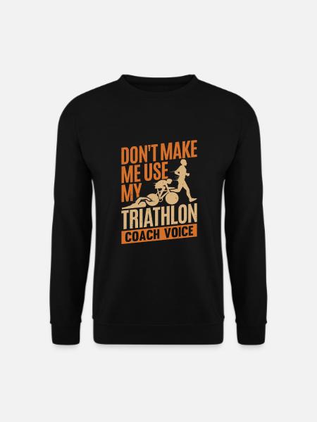 Triathlon Coach Trainer Geschenk - Unisex Pullover - Schwarz