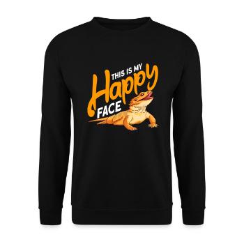 Bartagame - Unisex Pullover - Schwarz - Vorne - Alina (178cm) & Michal (187cm)