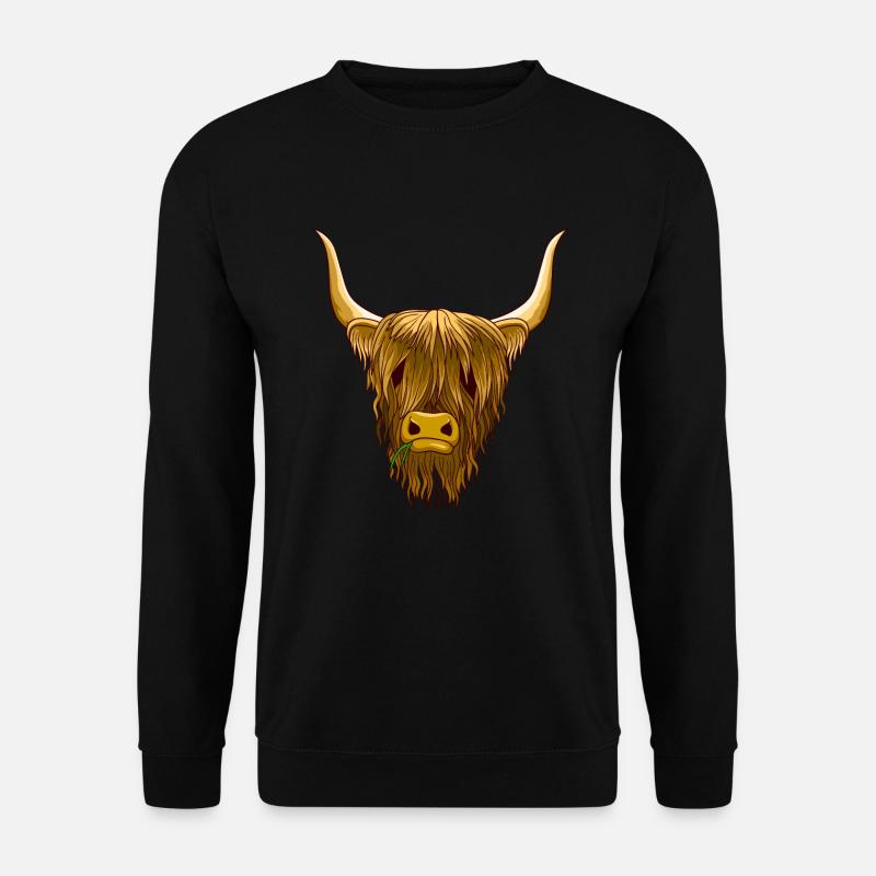 Scottish Highland Cattle - Unisex Sweatshirt - black