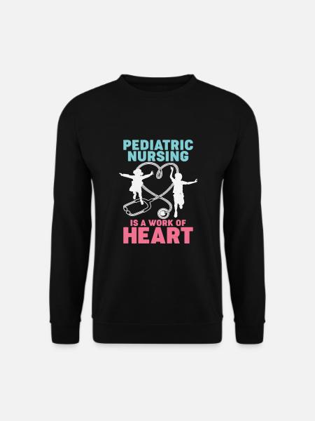 Pediatric Nurse Profession Job Gift - Unisex Sweatshirt - black