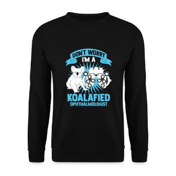 Ophthalmology Ophthalmologist Ophthalmologist Gift - Unisex Sweatshirt - black - Front - Alina (178cm) & Michal (187cm)