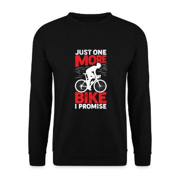 Road Bike Bicycle Road Cyclist Gift - Unisex Sweatshirt - black - Front - Alina (178cm) & Michal (187cm)