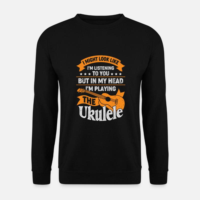 Funny Ukulele Music Ukulele Player Gift - Unisex Sweatshirt - black