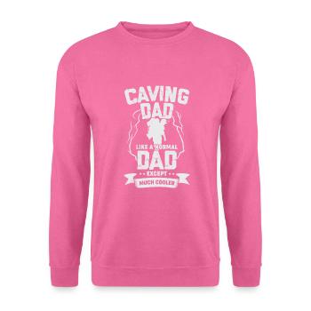 Spéléologie Papa Caver Père Cadeau - Sweat-shirt Unisexe - rose - Devant