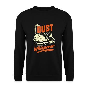 Lustiges Staubsaugen Reinigungskraft Geschenk - Unisex Pullover - Schwarz - Vorne - Alina (178cm) & Michal (187cm)