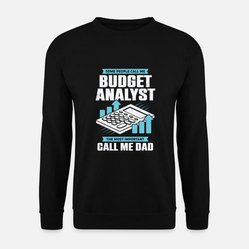 Finanzcontrolling Papa Controller Geschenk - Unisex Pullover - Schwarz