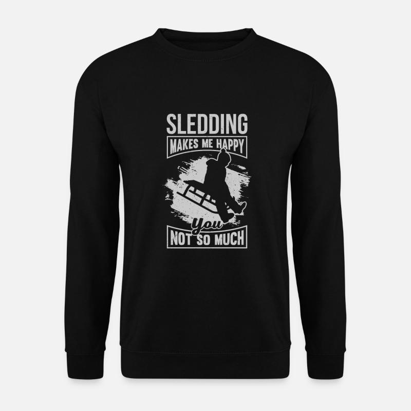 Sledging Winter Sledge Gift - Unisex Sweatshirt - black