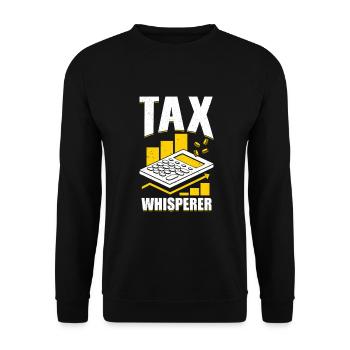 Steuerberater Steuerfachangestellter Geschenk - Unisex Pullover - Schwarz - Vorne - Alina (178cm) & Michal (187cm)