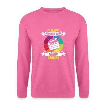 Farbkorrektur Videobearbeitung Filmeditor Geschenk - Unisex Pullover - Pink - Vorne