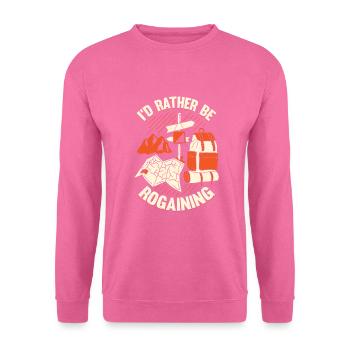 Orientierungslauf Sport Rogaining Rogaine Geschenk - Unisex Pullover - Pink - Vorne