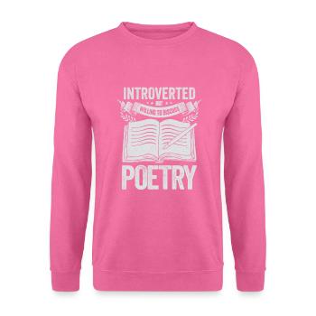 Poésie Slam Poésie Poésie Poète Poète Cadeau - Sweat-shirt Unisexe - rose - Devant