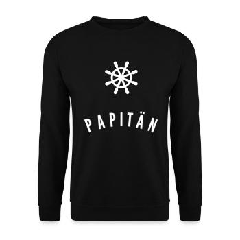 Papitän - Unisex Pullover - Schwarz - Vorne - Alina (178cm) & Michal (187cm)