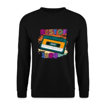 best of 1989 cassette 80s 33e anniversaire - Sweat-shirt Unisexe - noir - Devant - Alina (178cm) & Michal (187cm)