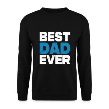 Meilleur papa de tous les temps - Sweat-shirt Unisexe - noir - Devant - Alina (178cm) & Michal (187cm)