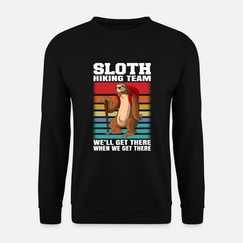 Sloth Hiking Team - Sloth Hiking Hike - Unisex Sweatshirt - black