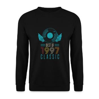 Best of 1997 Classic 25th Birthday Record - Sweat-shirt Unisexe - noir - Devant - Alina (178cm) & Michal (187cm)