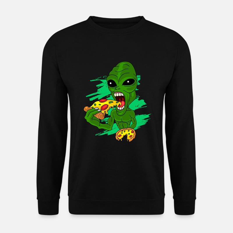 Pizza Extraterrestre - Sweat-shirt Unisexe - noir
