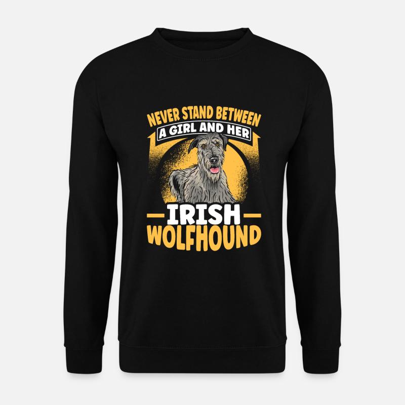 irischer Wolfshund - Unisex Pullover - Schwarz