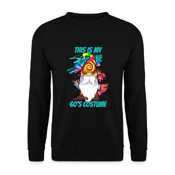 das ist mein 60's Kostüm - 1960er jahre - Unisex Pullover - Schwarz - Vorne - Alina (178cm) & Michal (187cm)