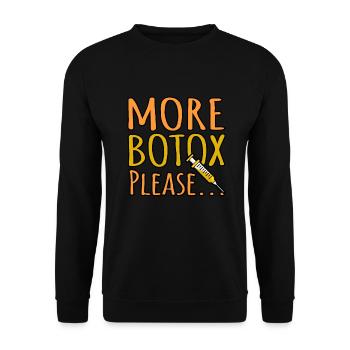 Botox - Unisex Pullover - Schwarz - Vorne - Alina (178cm) & Michal (187cm)