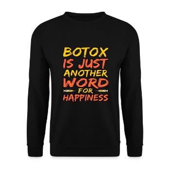 Botox - Unisex Pullover - Schwarz - Vorne - Alina (178cm) & Michal (187cm)