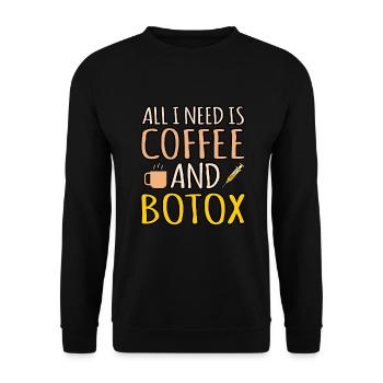 Botox - Unisex Pullover - Schwarz - Vorne - Alina (178cm) & Michal (187cm)