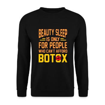 Botox - Unisex Pullover - Schwarz - Vorne - Alina (178cm) & Michal (187cm)