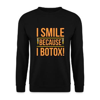 Botox - Unisex Pullover - Schwarz - Vorne - Alina (178cm) & Michal (187cm)