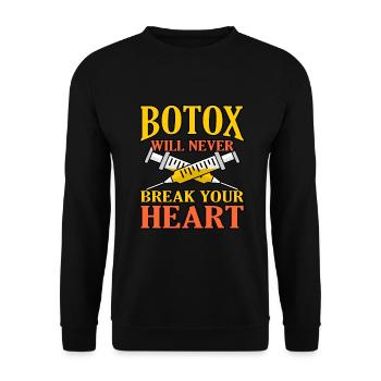 Botox - Unisex Pullover - Schwarz - Vorne - Alina (178cm) & Michal (187cm)