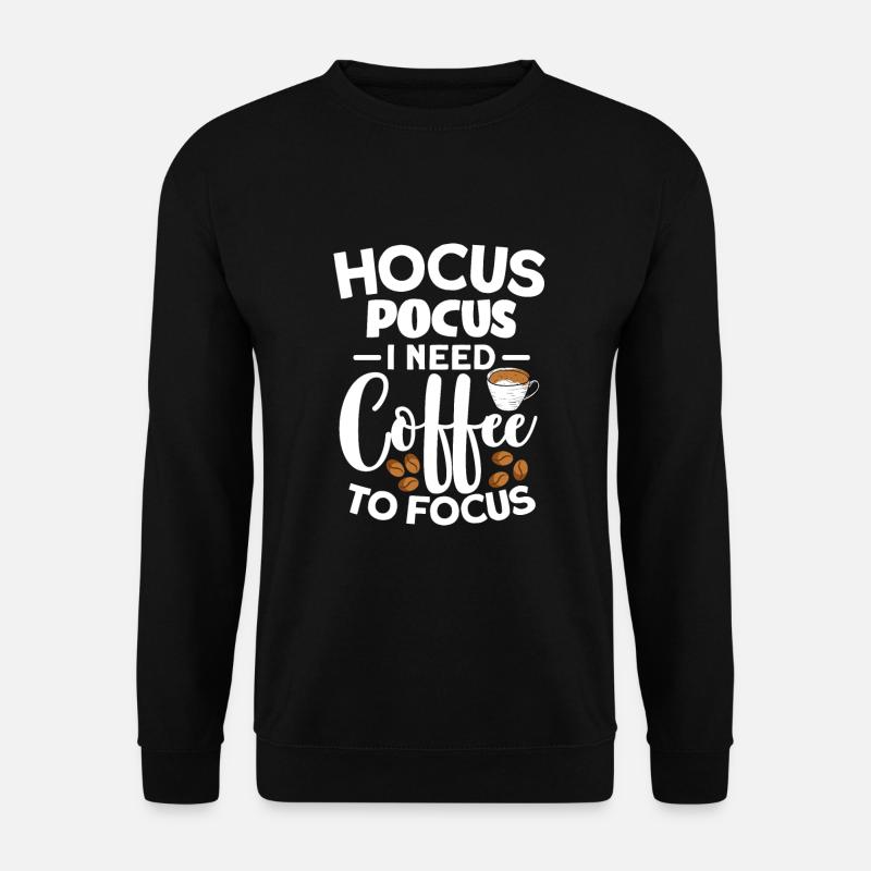 Kaffee - Unisex Pullover - Schwarz