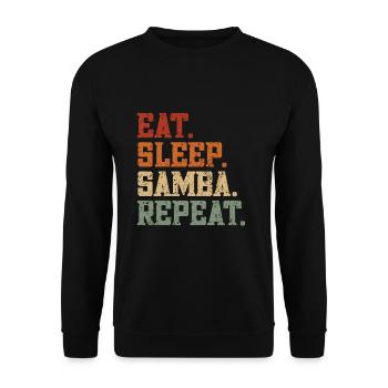 Samba - Unisex Pullover - Schwarz - Vorne - Alina (178cm) & Michal (187cm)