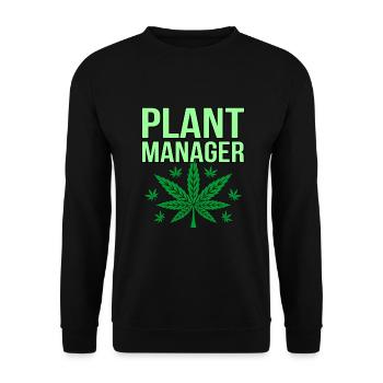 Cannabis - Sweat-shirt Unisexe - noir - Devant - Alina (178cm) & Michal (187cm)
