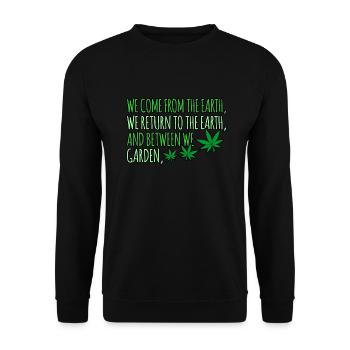 Cannabis - Sweat-shirt Unisexe - noir - Devant - Alina (178cm) & Michal (187cm)
